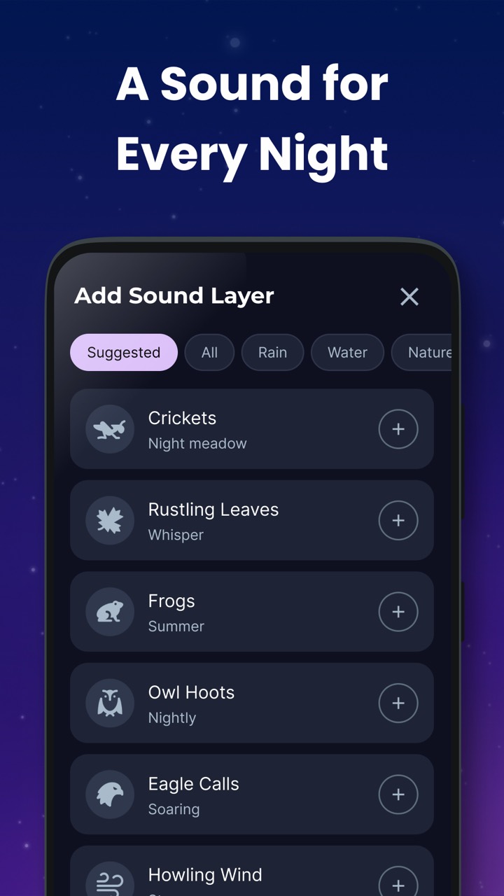 Sound library with categories